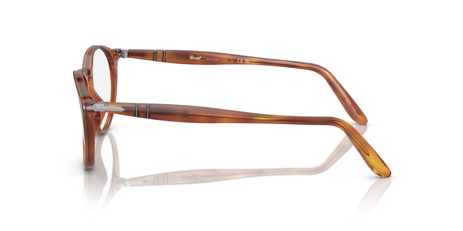 PO3092V Terra Di Siena AcetateEyeglass Frames for Glasses Direct, Side View