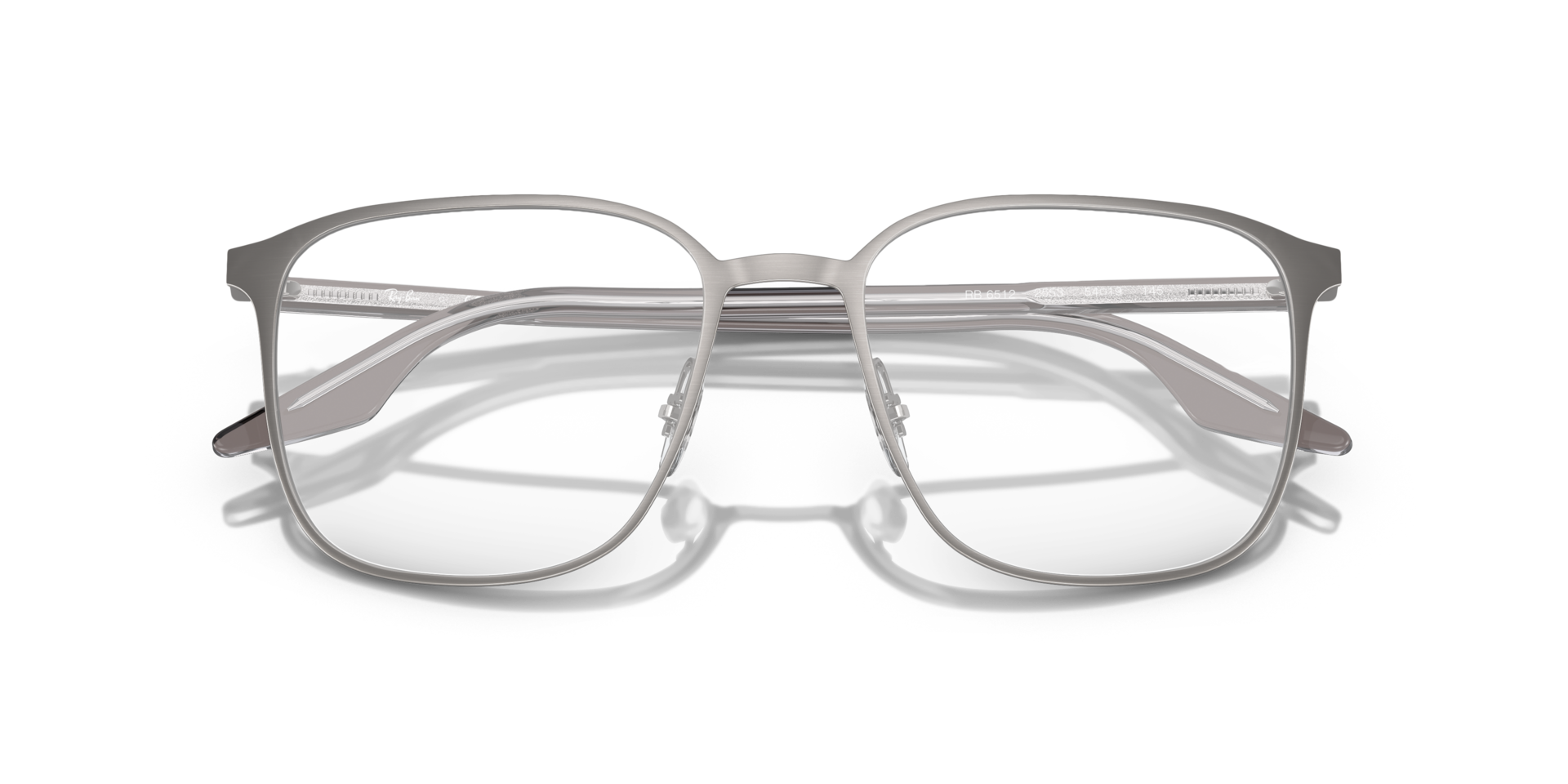 RB6512 Optics Gunmetal MetalEyeglass Frames for Glasses Direct, Closed View