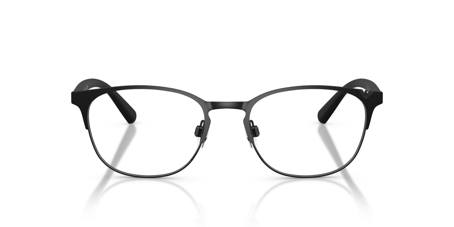 EA1059 Matte Black MetalEyeglass Frames for Glasses Direct, Front View