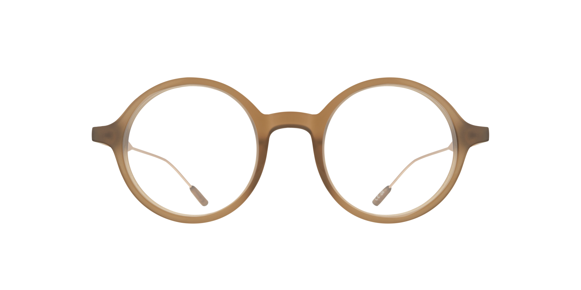 Lamar Beige & Gold AcetateEyeglass Frames for Glasses Direct, Front View