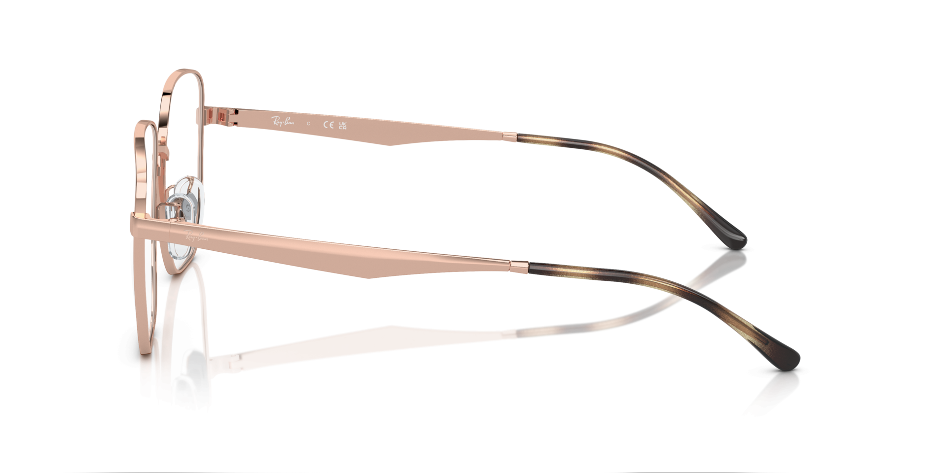 RB6503D Optics Copper MetalEyeglass Frames for Glasses Direct, Side View