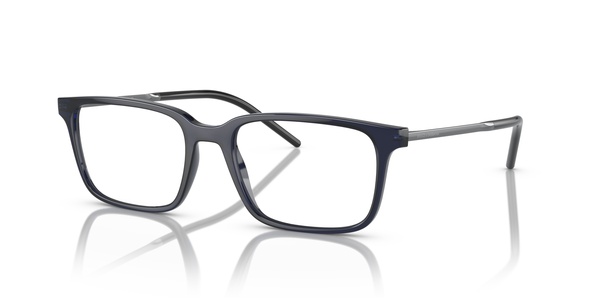 DG5099 Transparent Blue PlasticEyeglass Frames for Glasses Direct, Angle View
