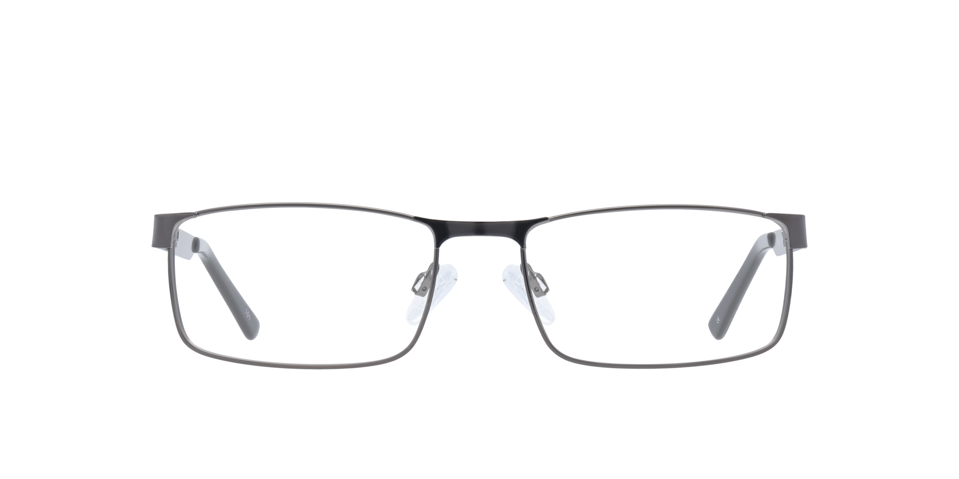 Digby Matte Gunmetal MetalEyeglass Frames for Glasses Direct, Front View