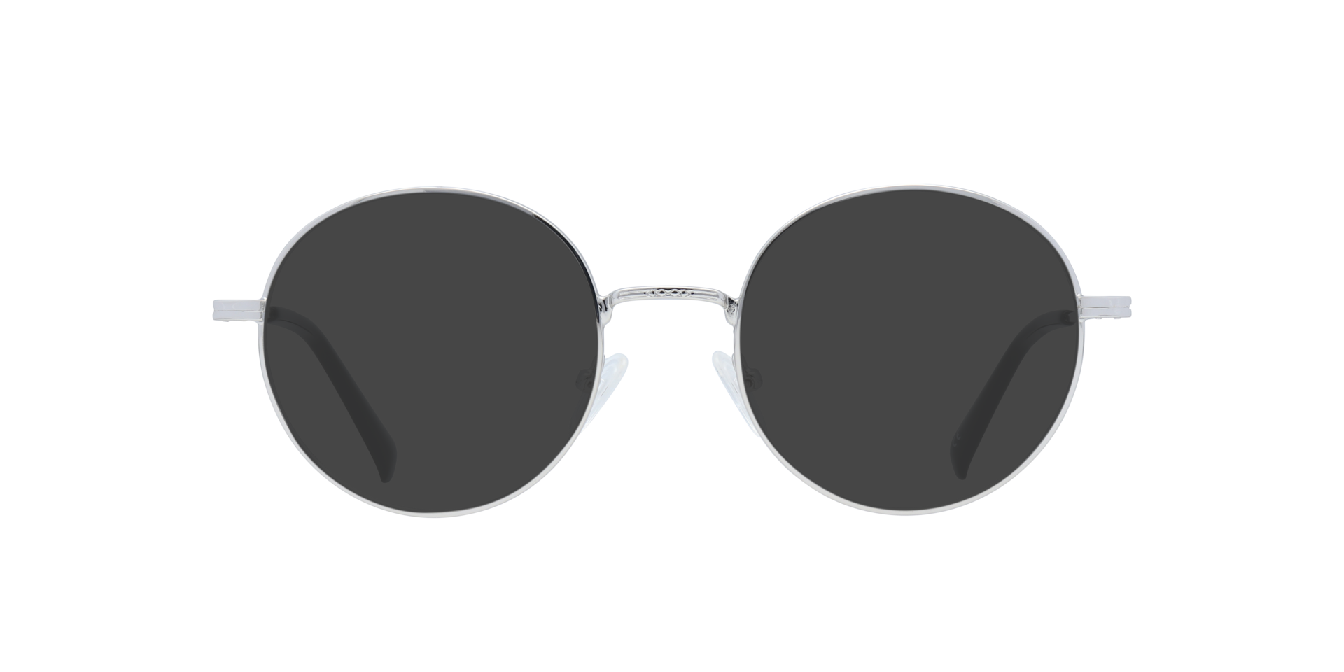 Everly Shiny Silver MetalEyeglass Frames for Glasses Direct, with Tinted Lenses