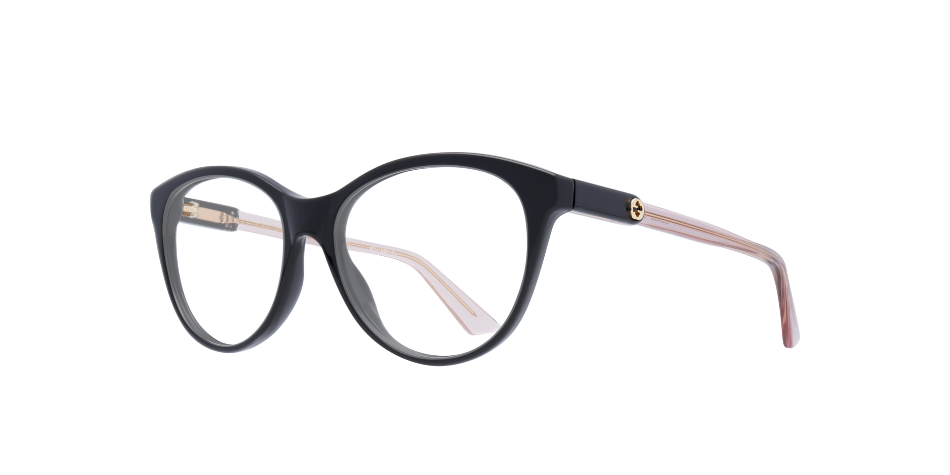 GG0486O Black AcetateEyeglass Frames for Glasses Direct, Angle View