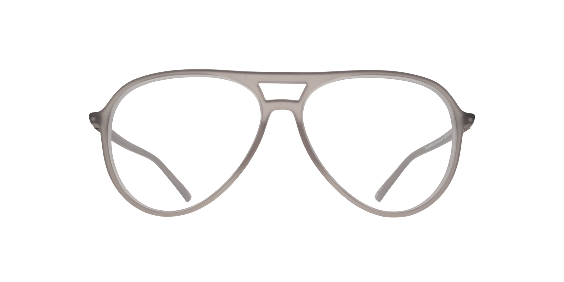 Harquin Matte Crystal Light Grey PlasticEyeglass Frames for Glasses Direct, Front View