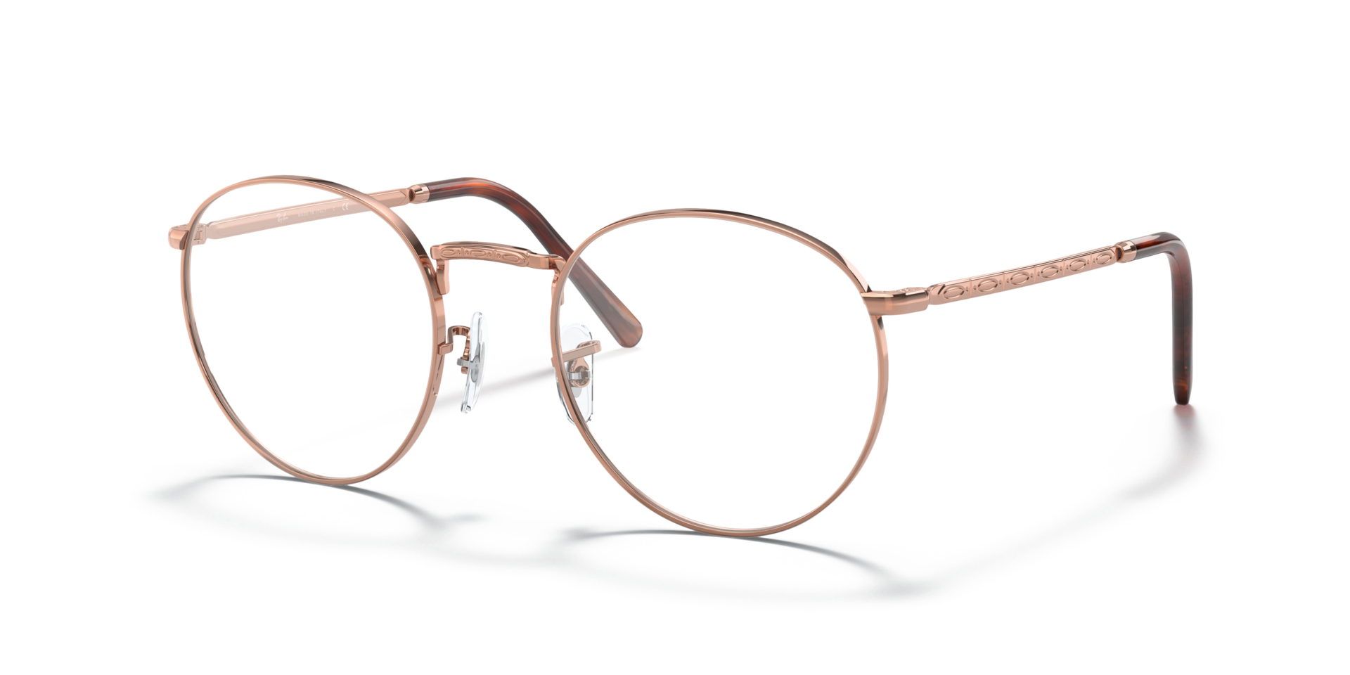 RB3637V Rose Gold MetalEyeglass Frames for Glasses Direct, Angle View