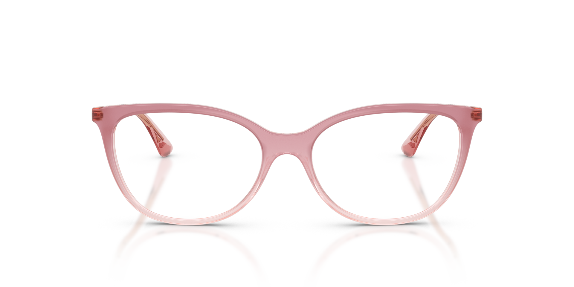 VO5673 Gradient Pink & Transparent Pink PlasticEyeglass Frames for Glasses Direct, Front View