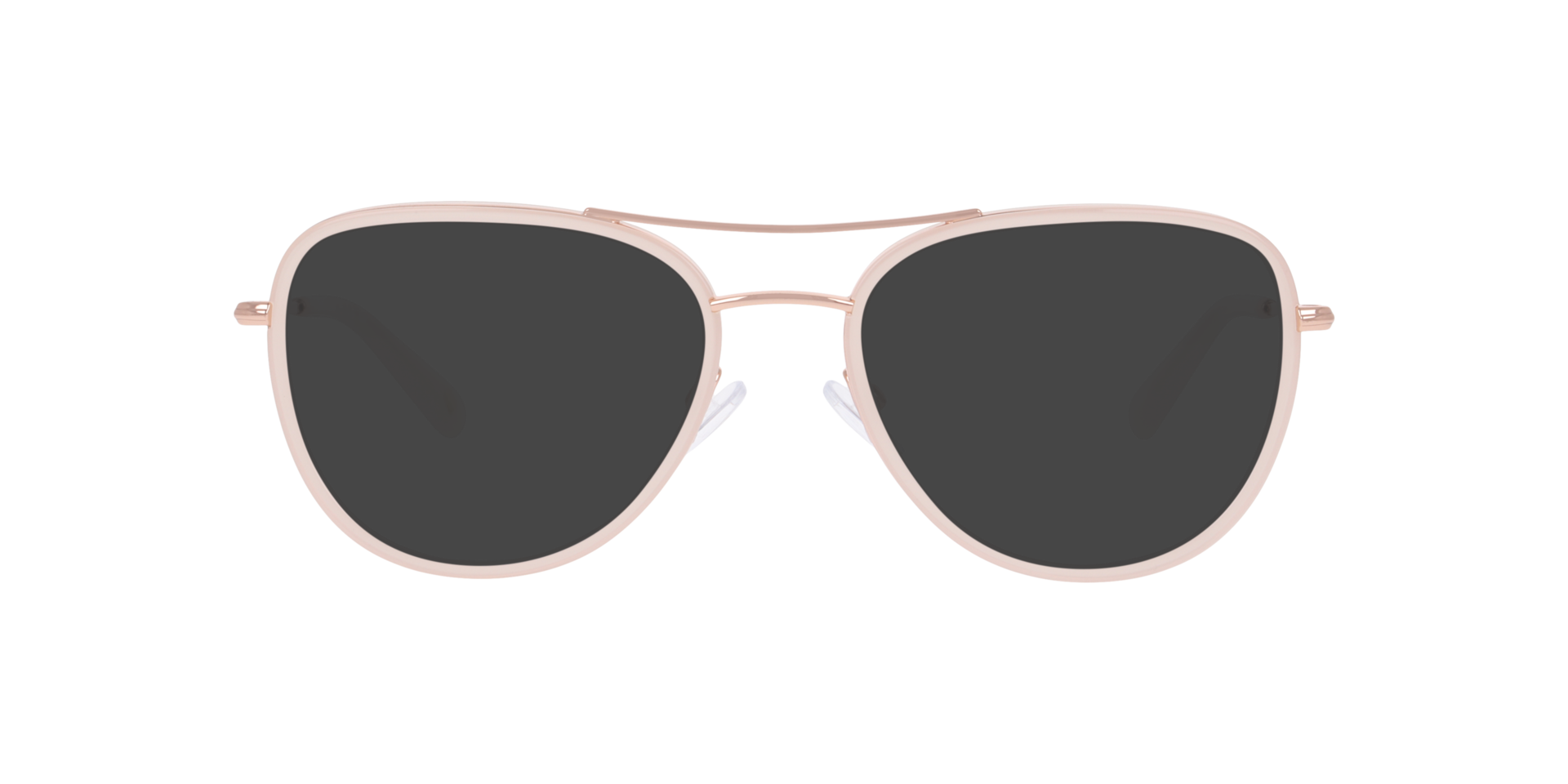 Northolt Milky White & Pink Gold MetalEyeglass Frames for Glasses Direct, with Tinted Lenses