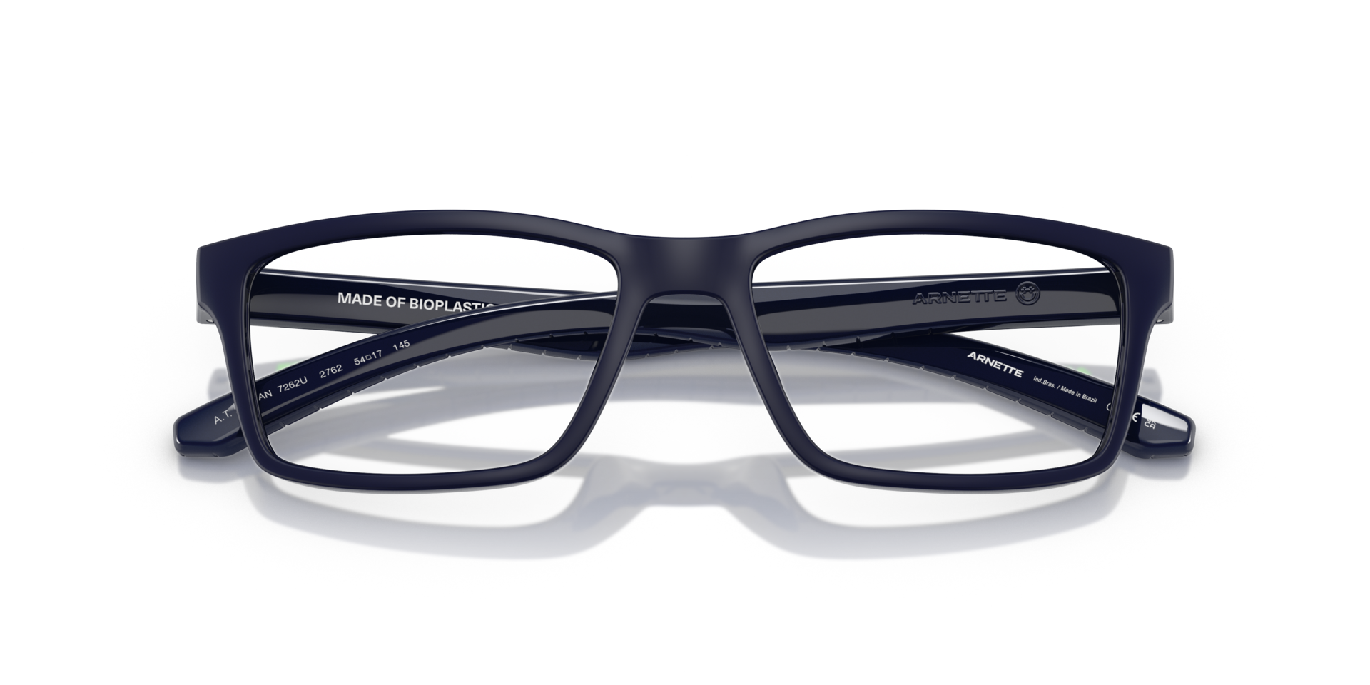 AN7262U Blue Matte & Shiny PlasticEyeglass Frames for Glasses Direct, Closed View