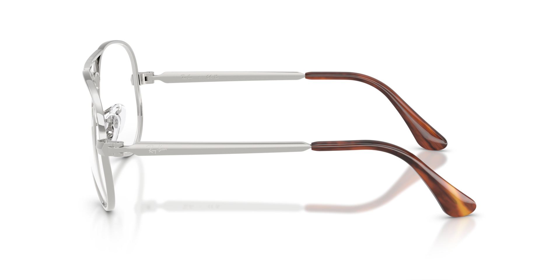 RB3925V Silver MetalEyeglass Frames for Glasses Direct, Side View