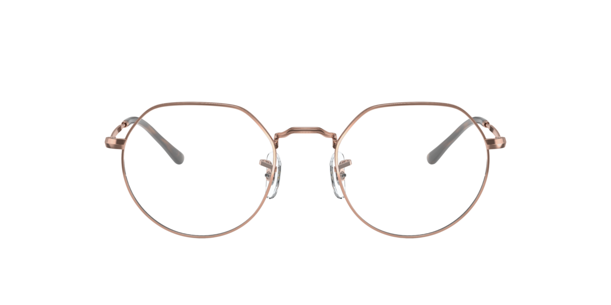 Ray - Ban Unisex Bronze Rx6465 Jack 2943 Optical Frames Metal Transparent Geometric Normal - Image 5