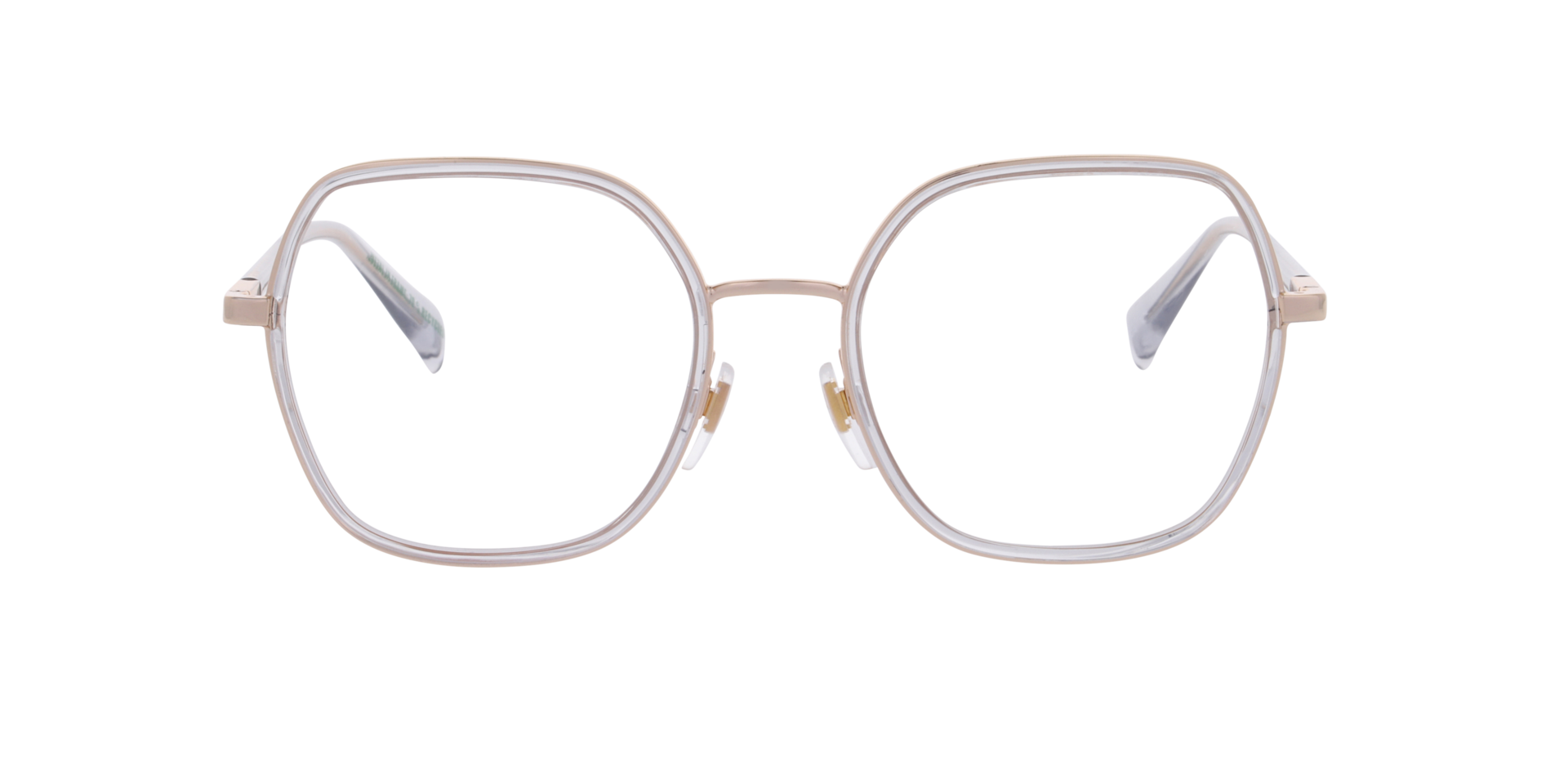 LV 1109 Gold Grey MetalEyeglass Frames for Glasses Direct, Front View