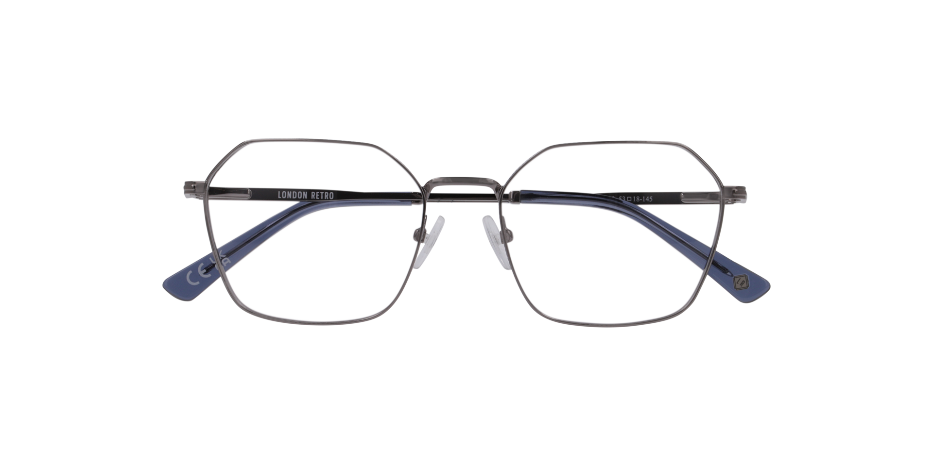 Maida Vale Silver MetalEyeglass Frames for Glasses Direct, Closed View
