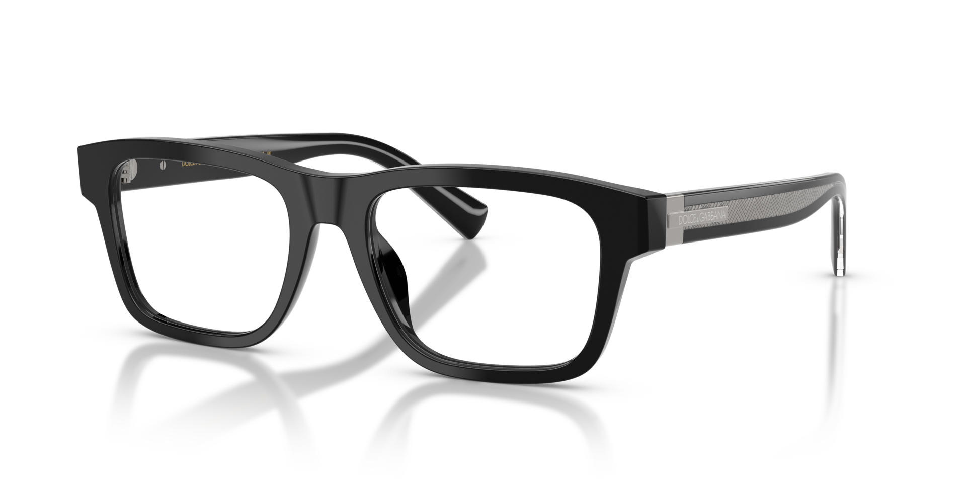 DG3446 Black AcetateEyeglass Frames for Glasses Direct, Angle View