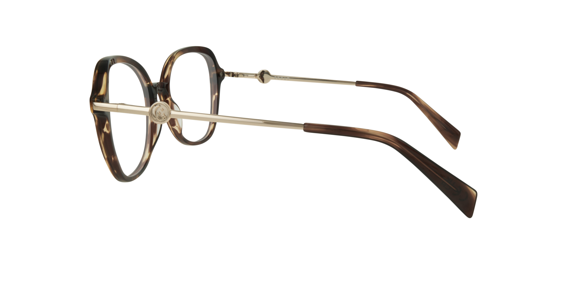 Katalina Horn Light Brown AcetateEyeglass Frames for Glasses Direct, Side View