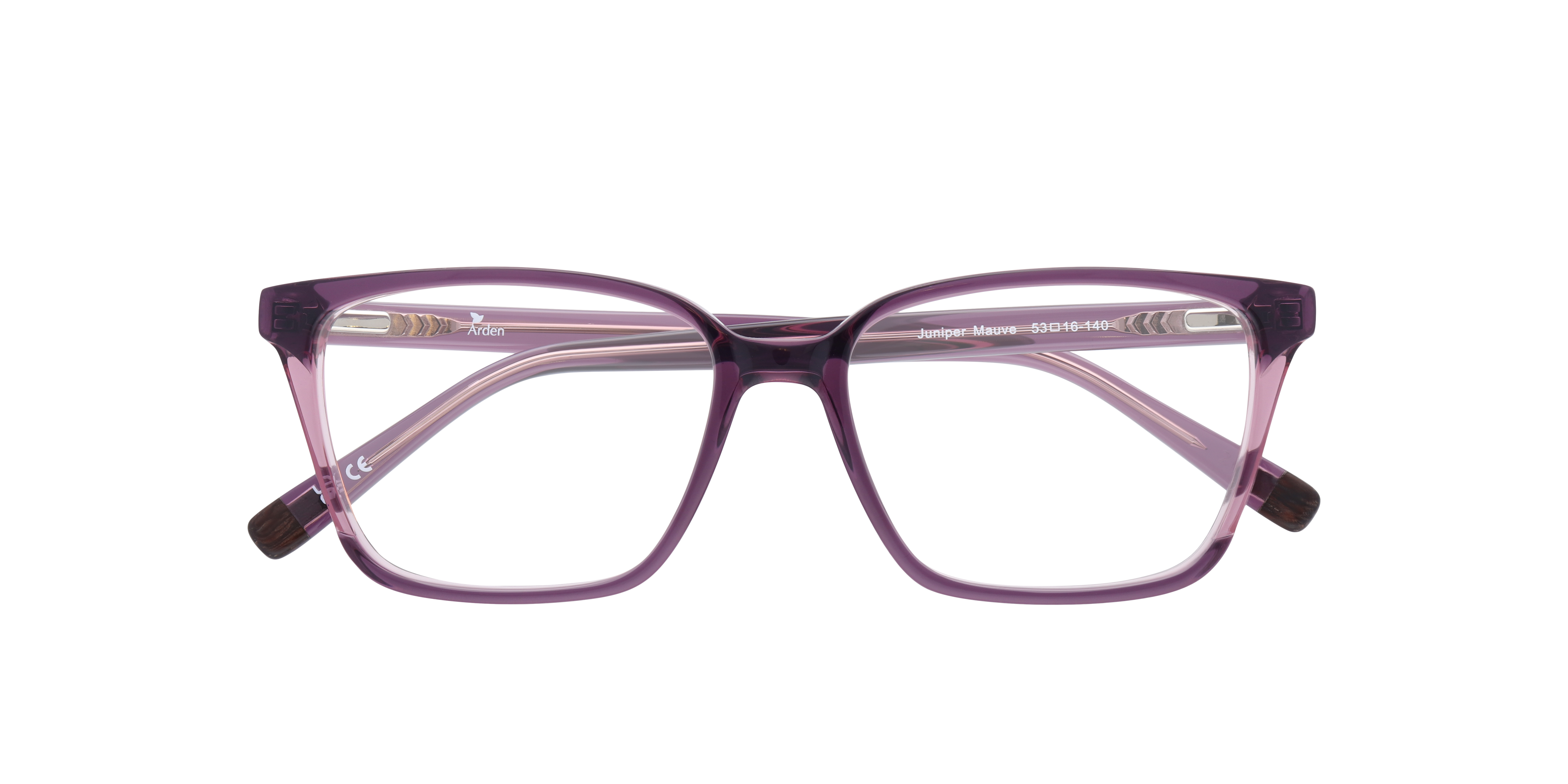 Juniper Mauve AcetateSunglass Frames for Glasses Direct, Closed View
