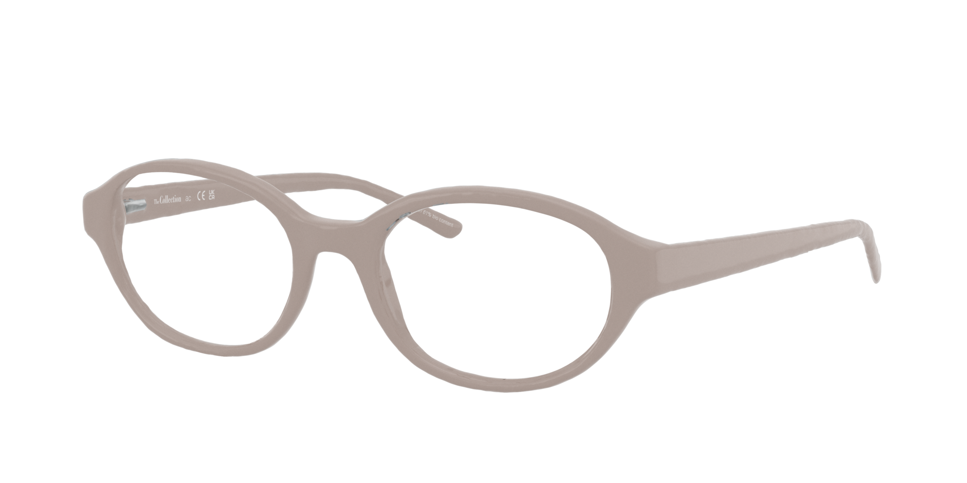 Macey Light Brown AcetateEyeglass Frames for Glasses Direct, Angle View