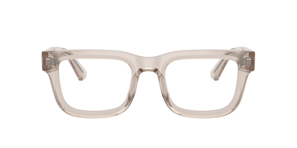 Emporio Armani Men's Shiny Transparent Tundra Square Acetate Eyeglasses Online - Full Rim - Ea3279 - Image 1