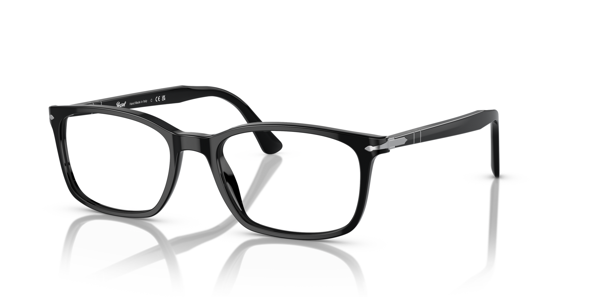 PO3189V Black AcetateEyeglass Frames for Glasses Direct, Angle View