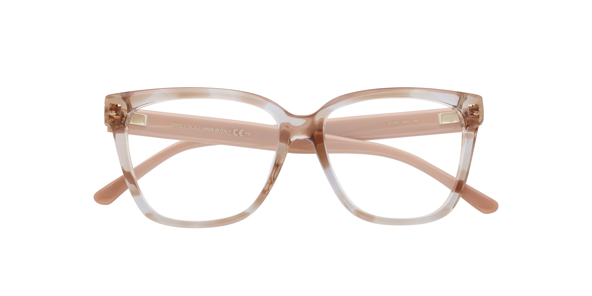 JC335 Clear PlasticEyeglass Frames for Glasses Direct, Closed View