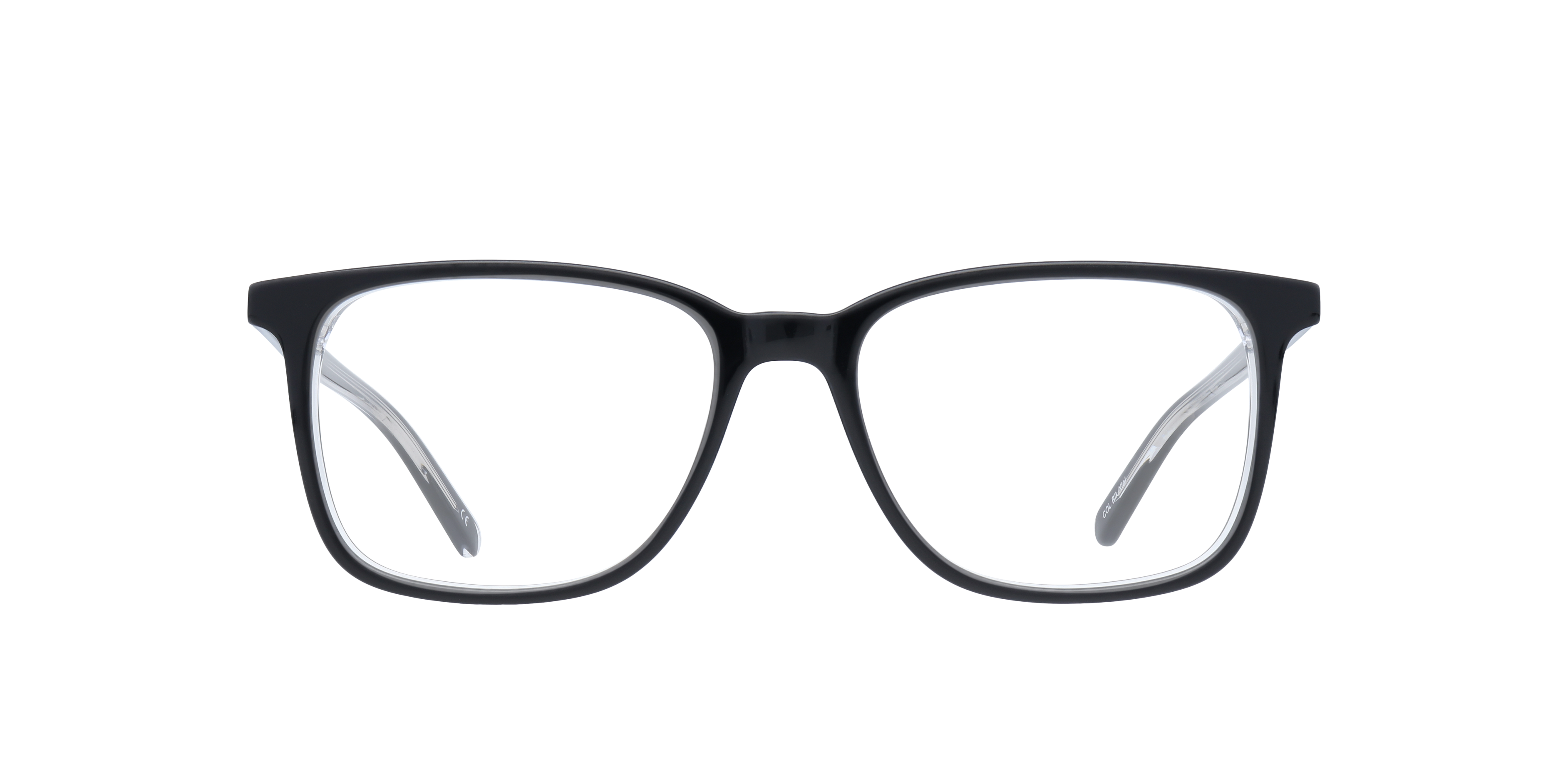 Highgate Black & Crystal AcetateEyeglass Frames for Glasses Direct, Front View