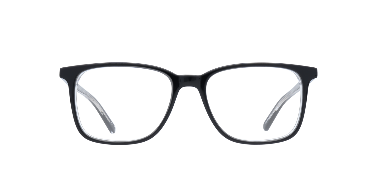 London Retro Unisex Black,Crystal Black/Crystal Square Acetate Eyeglasses Online - Full Rim - Highgate