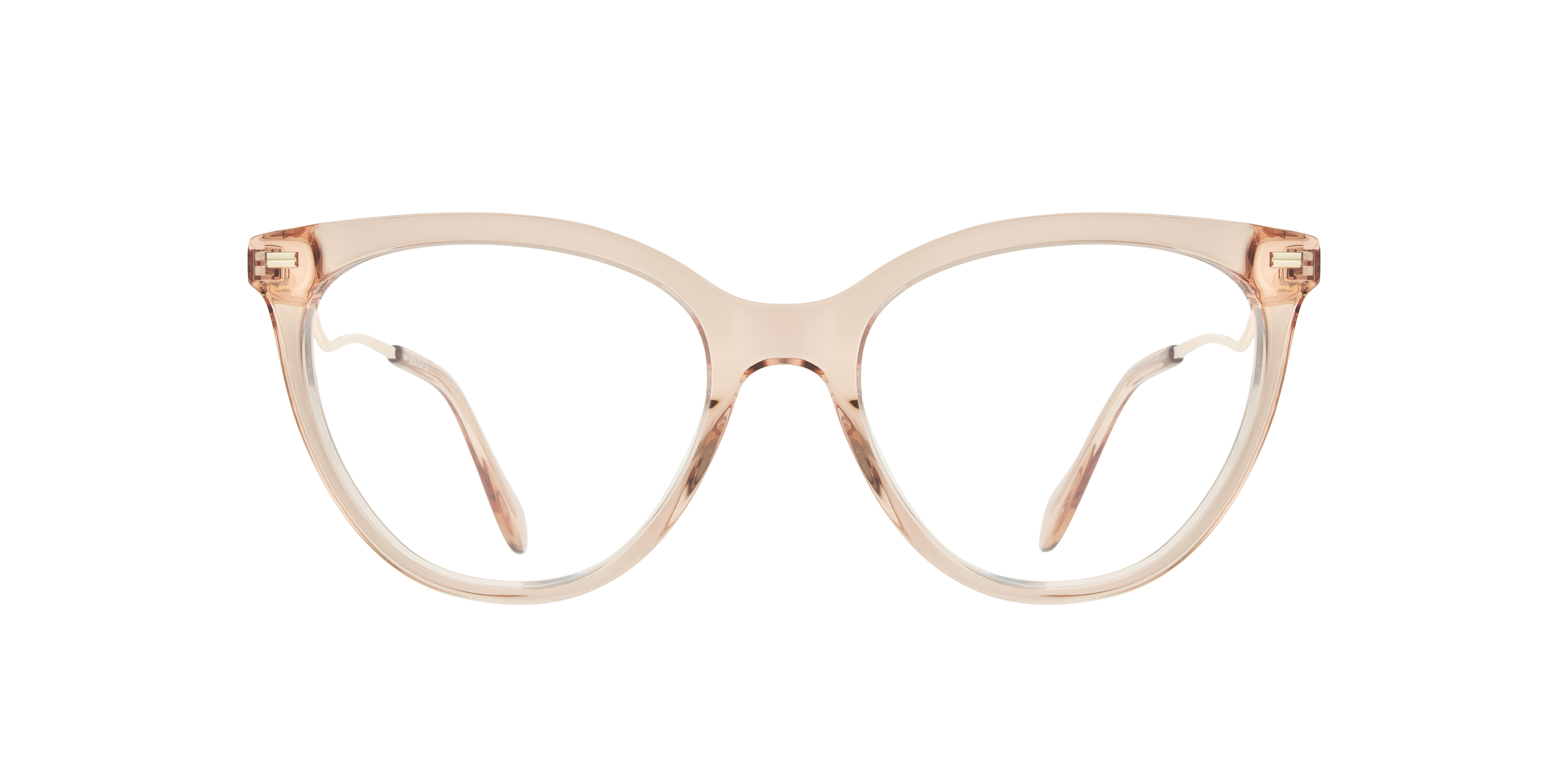 Jessica Crystal Nude AcetateEyeglass Frames for Glasses Direct, Front View