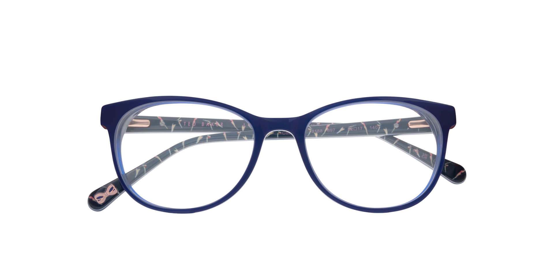 TB9188 Blue AcetateEyeglass Frames for Glasses Direct, Closed View
