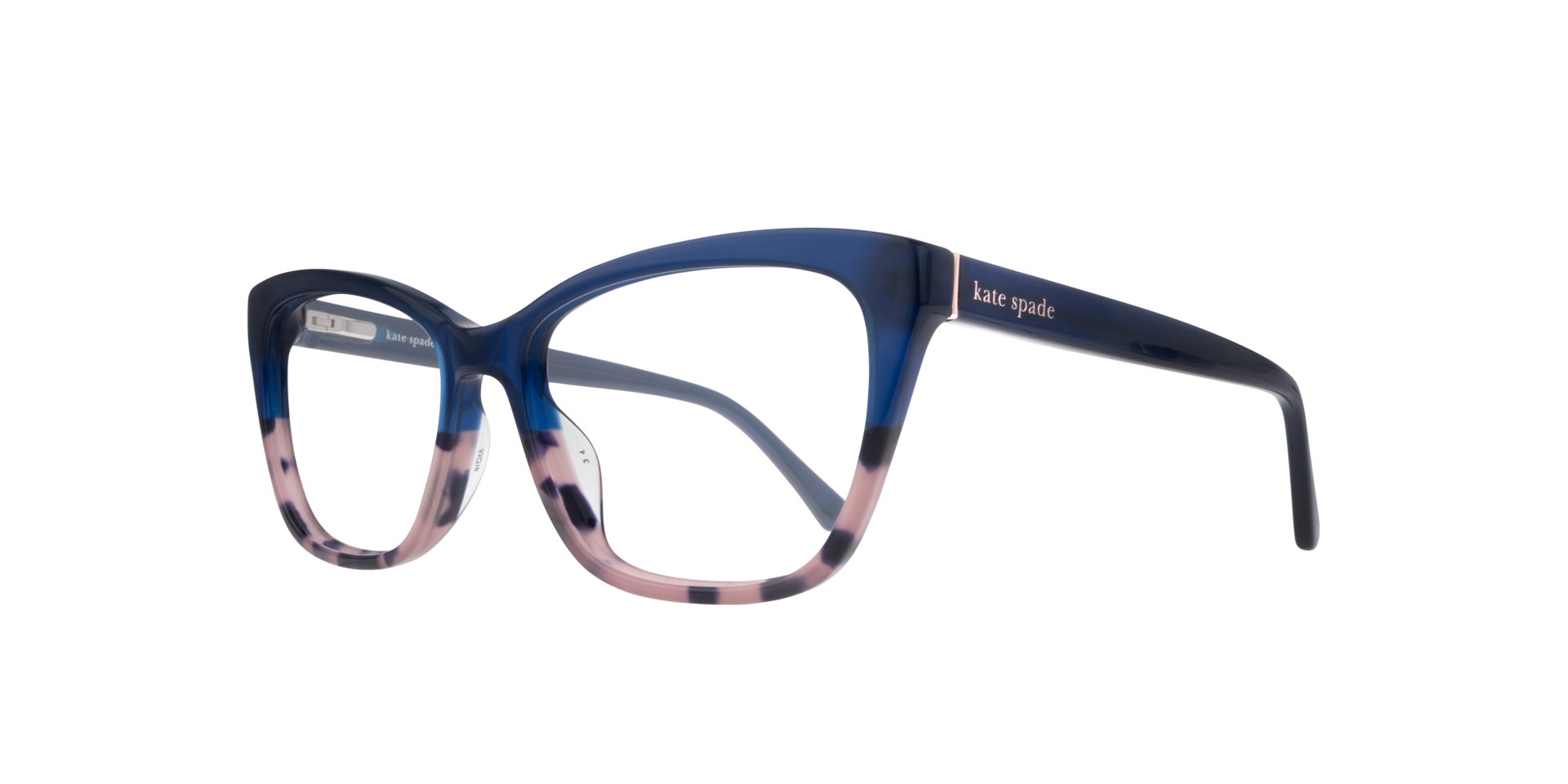 Celestine Blue AcetateEyeglass Frames for Glasses Direct, Angle View