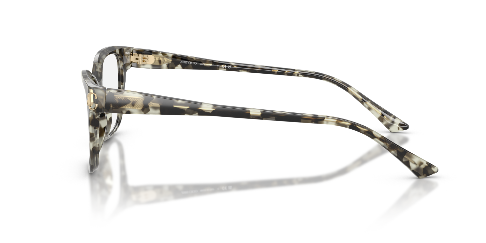 JC3012 Milky Havana AcetateEyeglass Frames for Glasses Direct, Side View