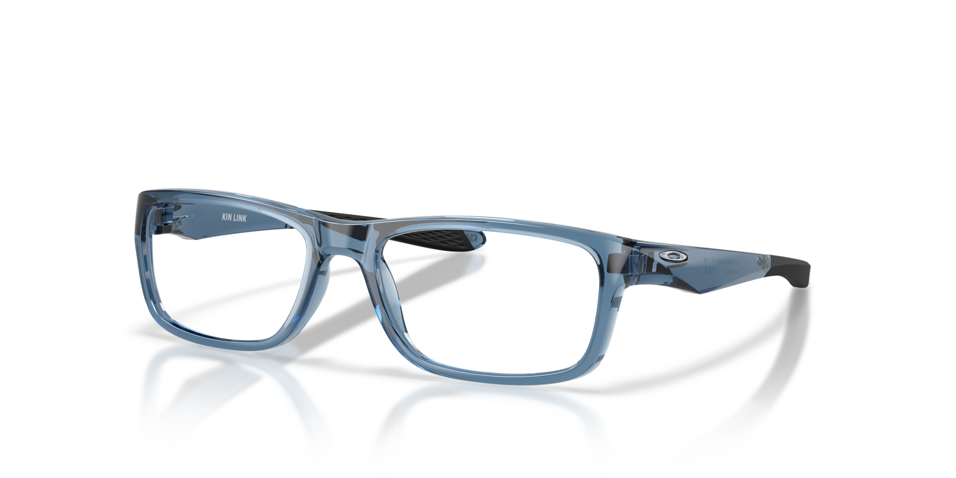 Kin Link Transparent Abyss PlasticEyeglass Frames for Glasses Direct, Angle View