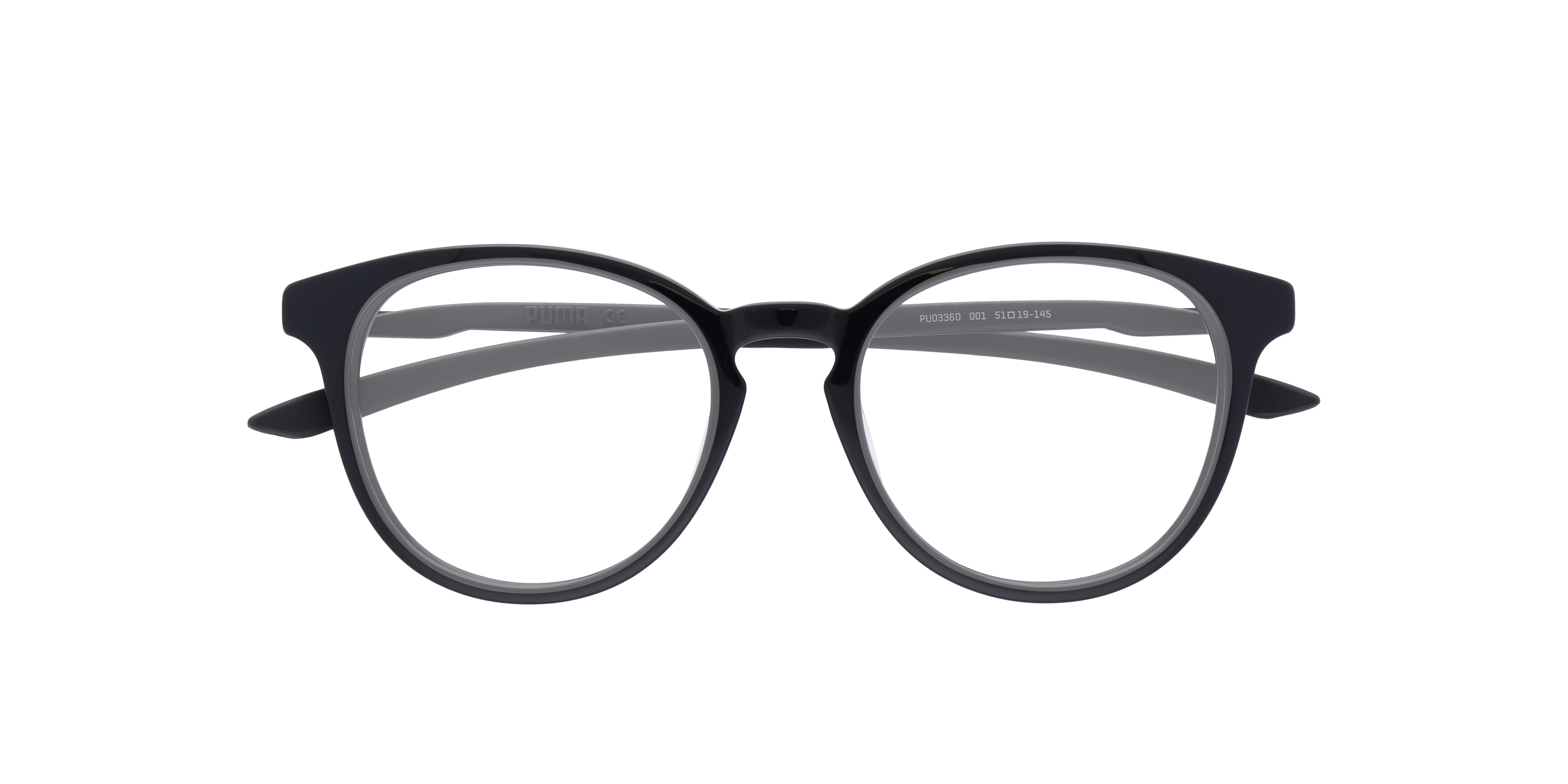 PU0336O Black AcetateEyeglass Frames for Glasses Direct, Closed View