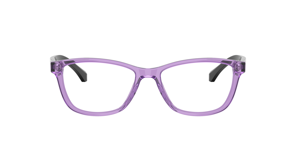 Emporio Armani Women's Shiny Transparent Violet Cat-Eye Acetate Eyeglasses Online - Full Rim - Ea3099