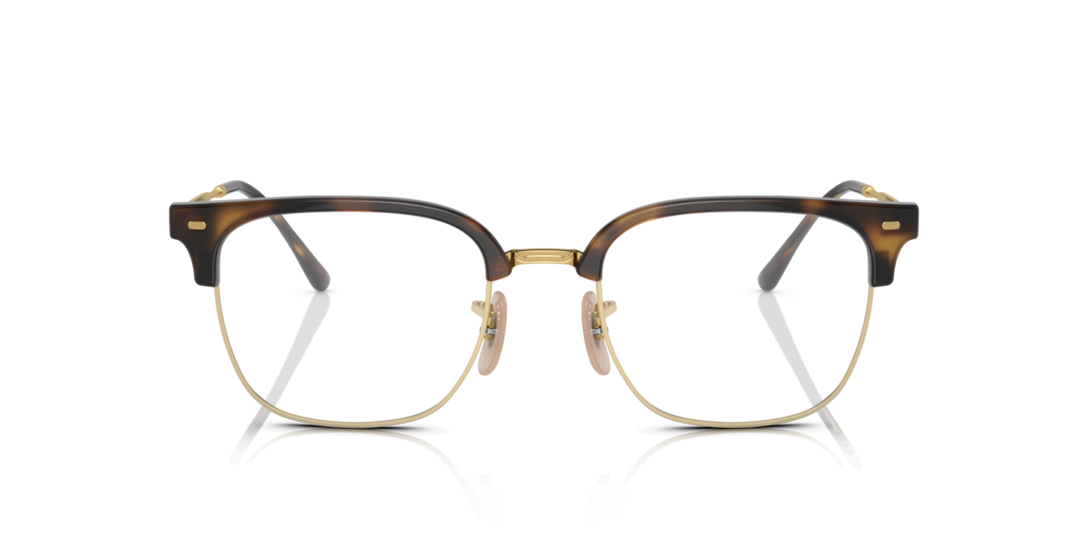 Ray-Ban New Clubmaster RX7216, Havana On Gold Glasses, Mojo Glasses - Image 5