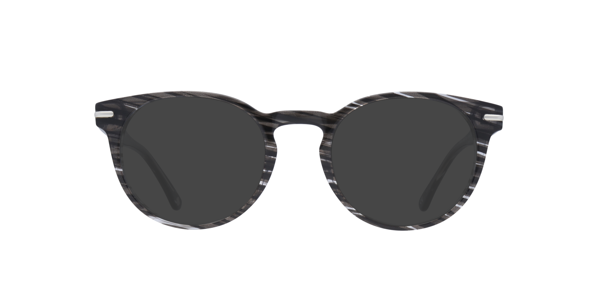 Dalston Shiny Grey Stripes AcetateEyeglass Frames for Glasses Direct, with Tinted Lenses