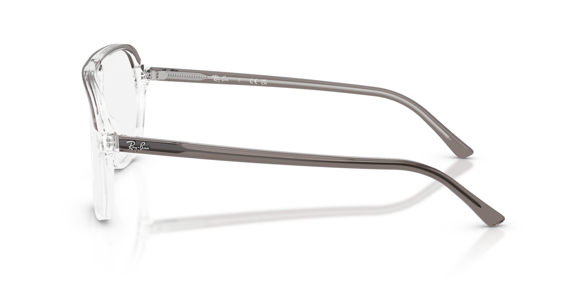 RB5698 Grey Transparent AcetateEyeglass Frames for Glasses Direct, Side View