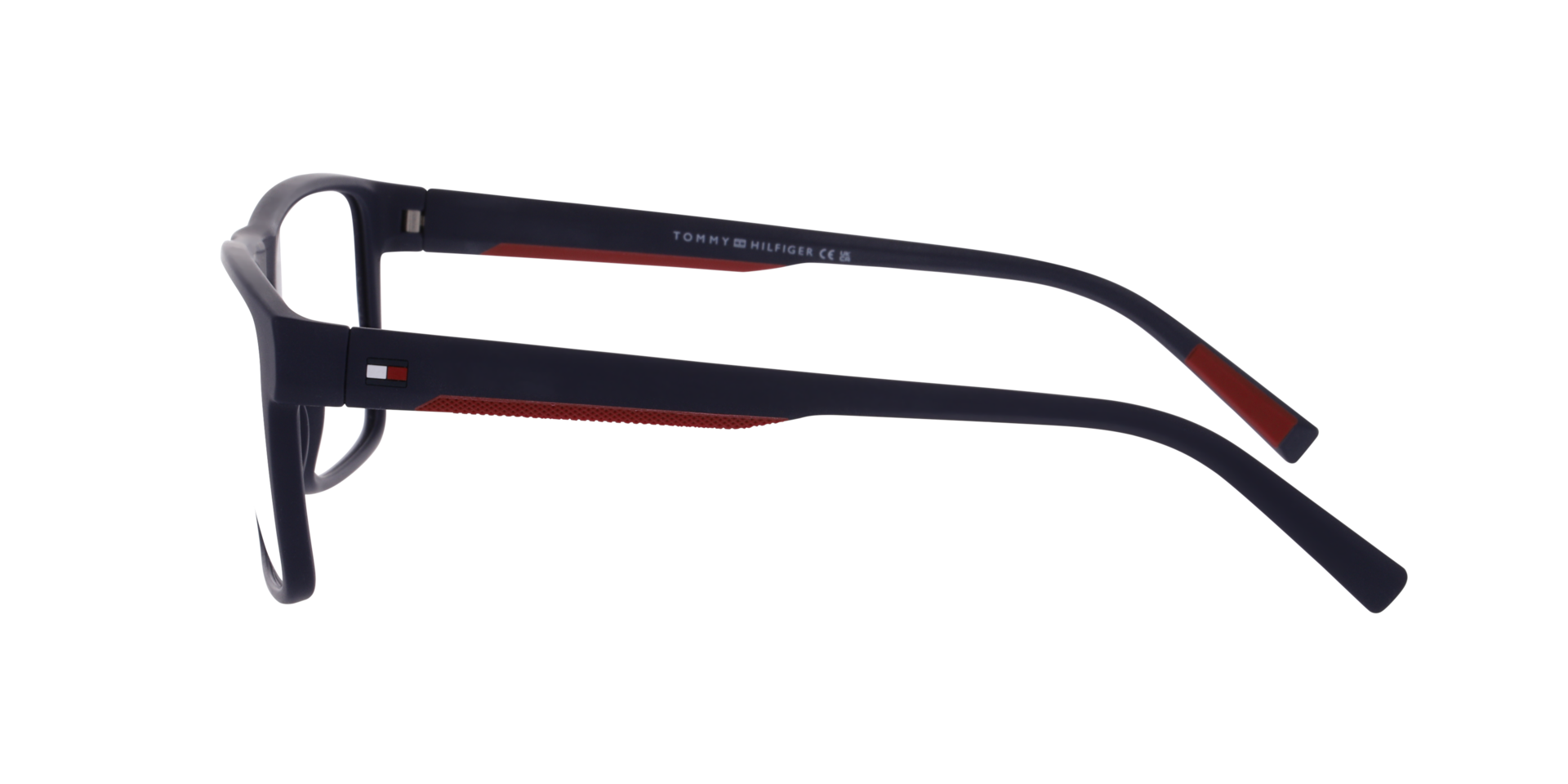 TH 2328 Blue Red PlasticEyeglass Frames for Glasses Direct, Side View