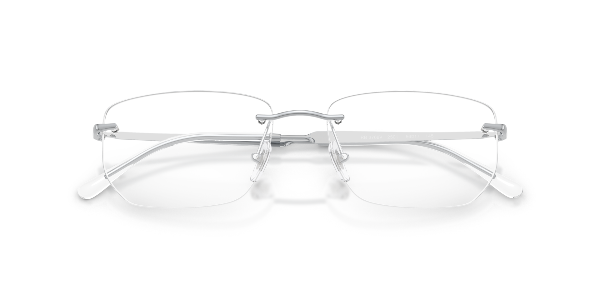 RB3768V Optics Silver MetalEyeglass Frames for Glasses Direct, Closed View