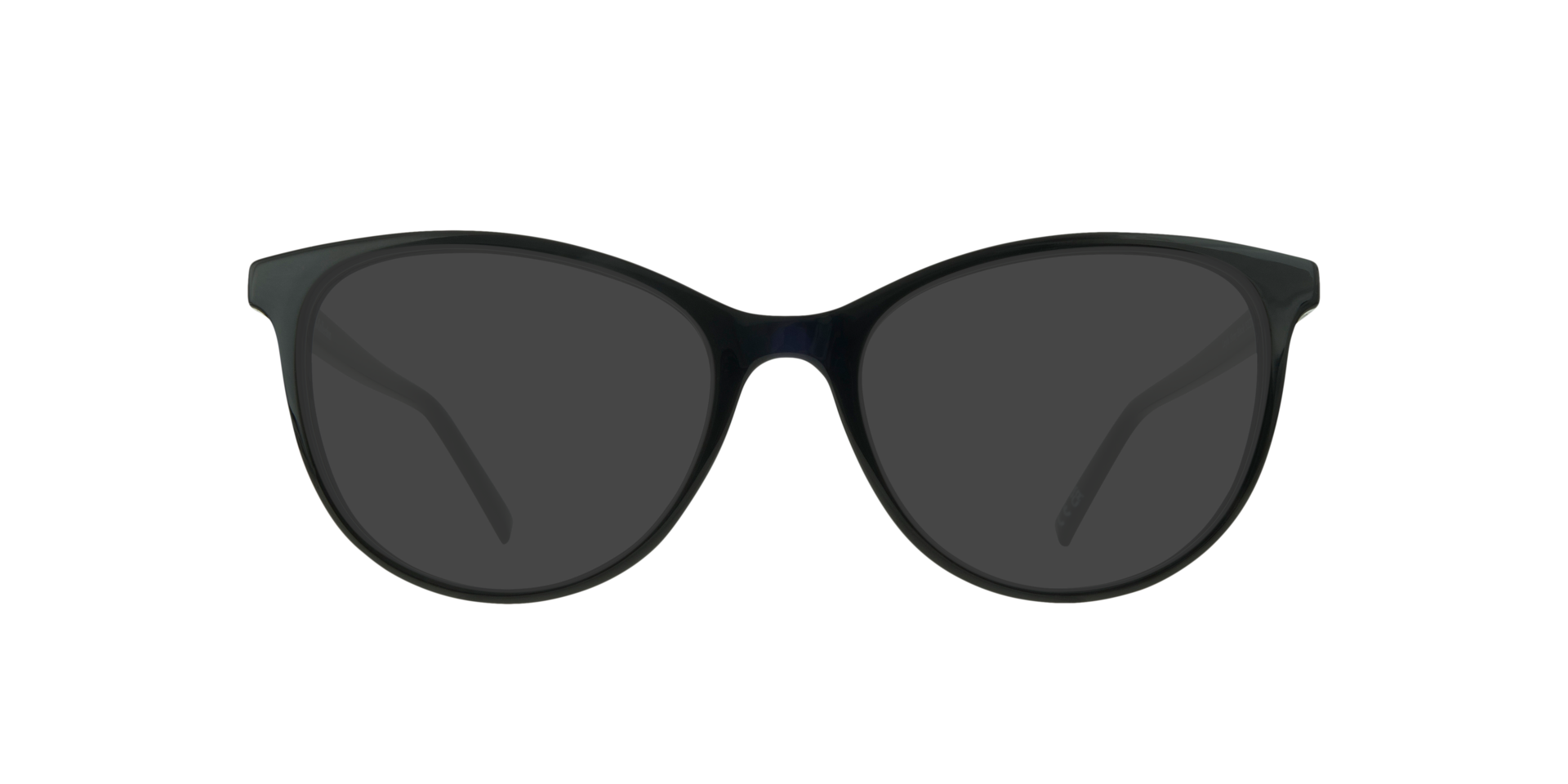 Leyla Shiny Black PlasticEyeglass Frames for Glasses Direct, with Tinted Lenses