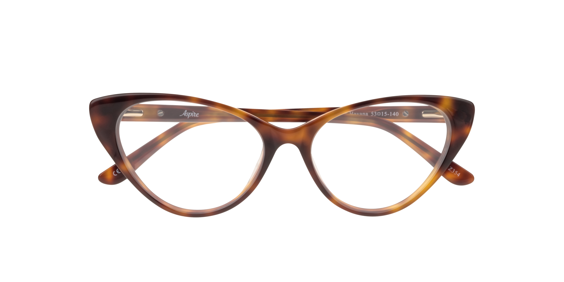 Harriet Havana AcetateEyeglass Frames for Glasses Direct, Closed View