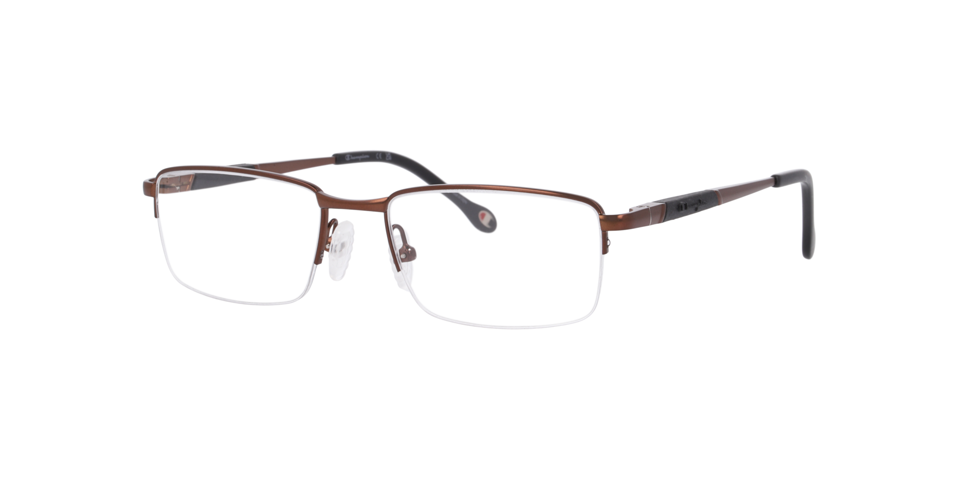 Cu1016 Brown MetalEyeglass Frames for Glasses Direct, Angle View