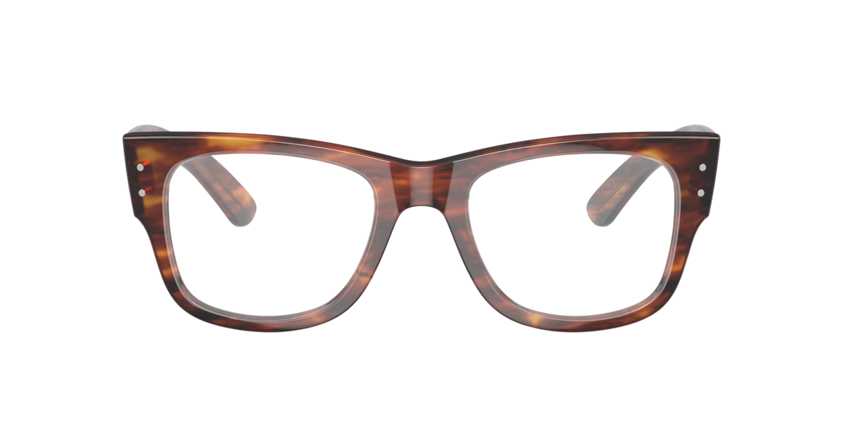 Ray-Ban Mega Wayfarer RX0840V, Striped Havana Glasses, Mojo Glasses - Image 3
