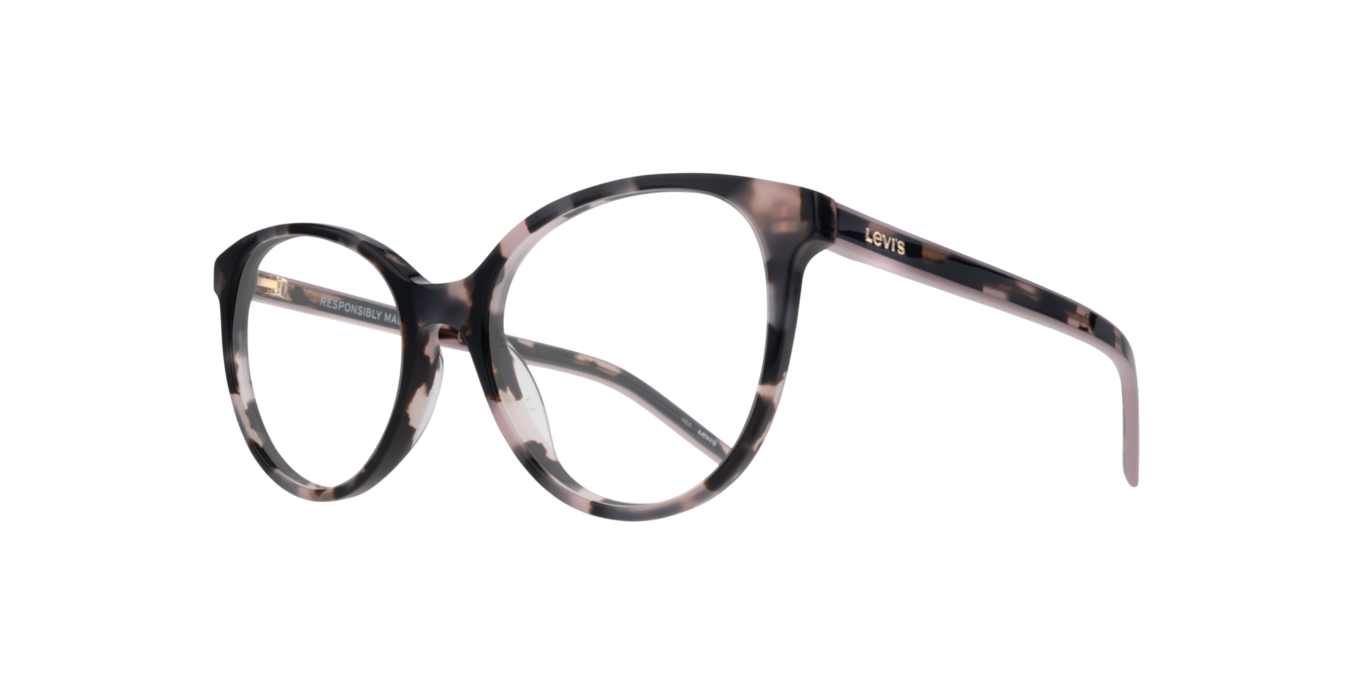 LV 1031 Tortoise AcetateEyeglass Frames for Glasses Direct, Angle View