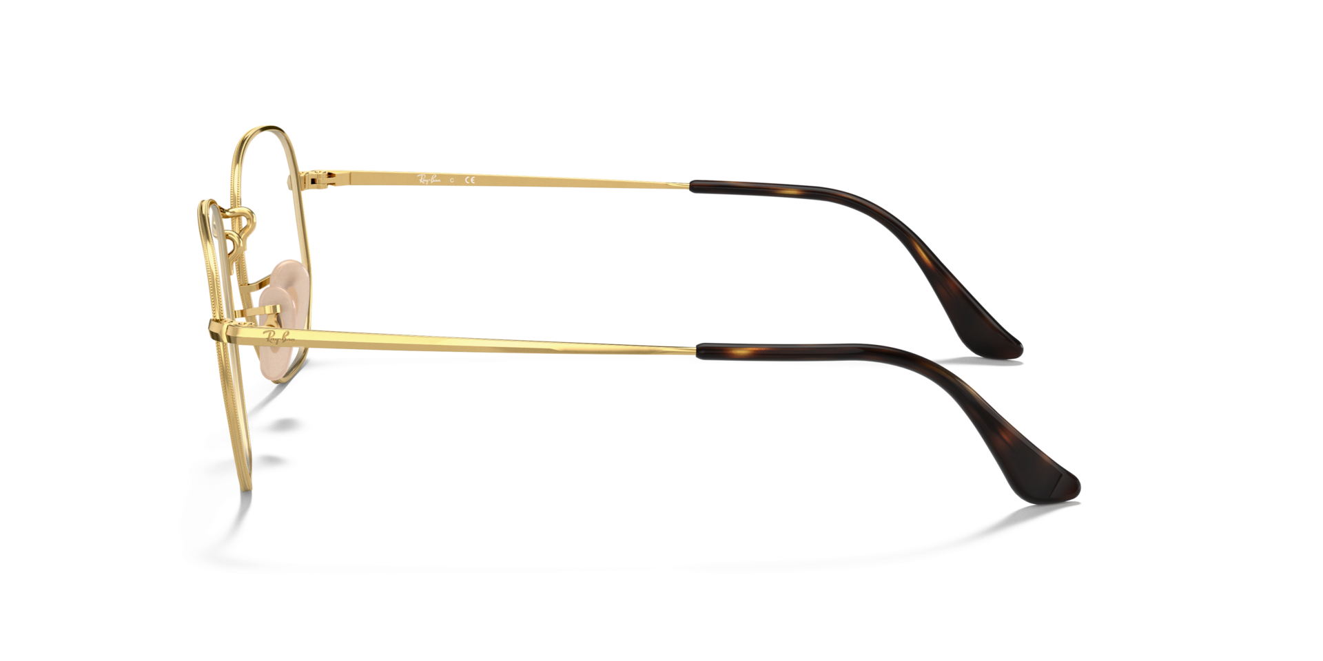 RB6448 Arista Gold MetalEyeglass Frames for Glasses Direct, Side View