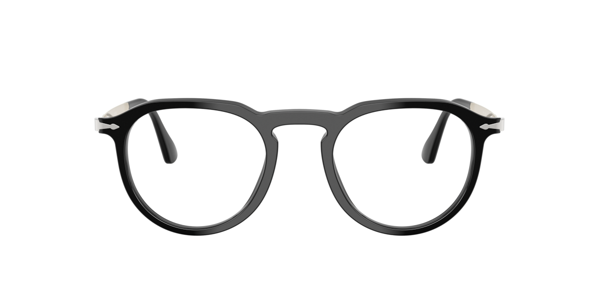 Persol Unisex Black Pillow Acetate Eyeglasses Online - Full Rim - Po3387v