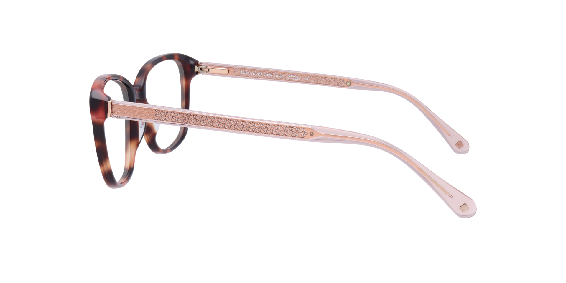 Acerra Tortoise Pink AcetateEyeglass Frames for Glasses Direct, Side View