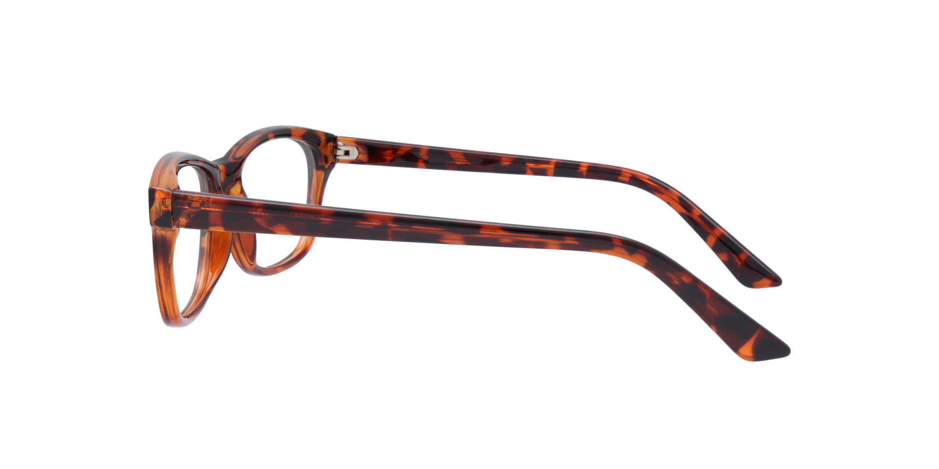 Damica Tortoise PlasticEyeglass Frames for Glasses Direct, Side View