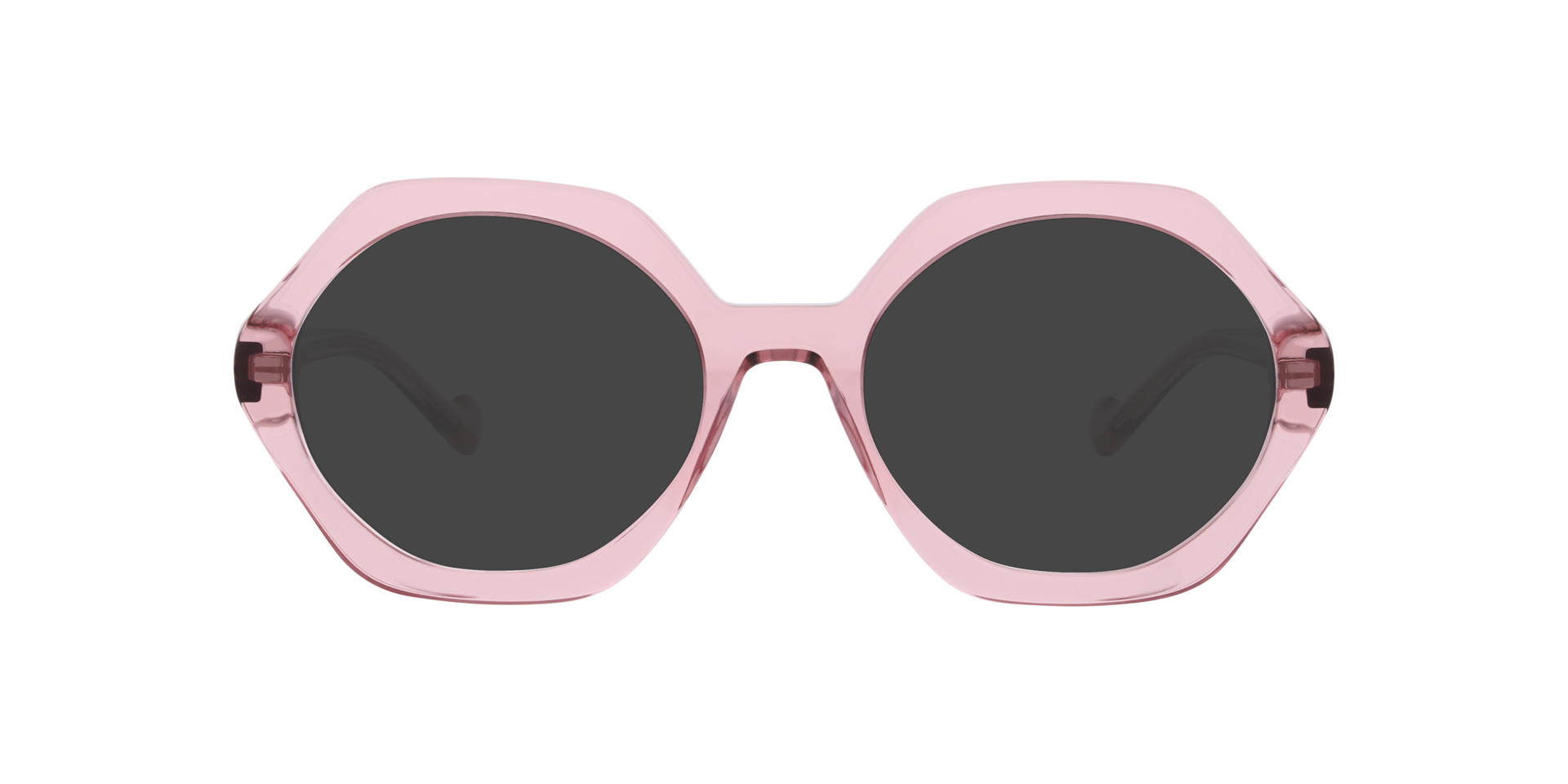 Margaret Transparent Pink AcetateEyeglass Frames for Glasses Direct, with Tinted Lenses