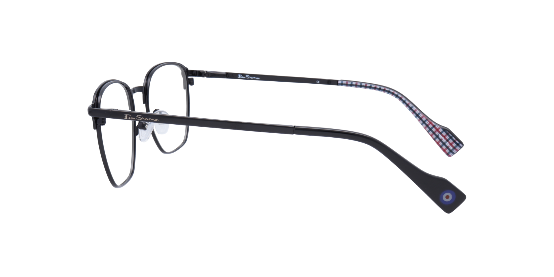 Windsor BN Black AcetateEyeglass Frames for Glasses Direct, Side View